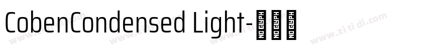 CobenCondensed Light字体转换